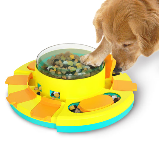 Aluckmao Rompecabezas para perros inteligentes, rompecabezas para perros para perros, estimulación mental (juguetes dispensadores de golosinas, juguetes interactivos para perros, juguetes de enriquecimiento para perros, juegos para perros en uno para perr